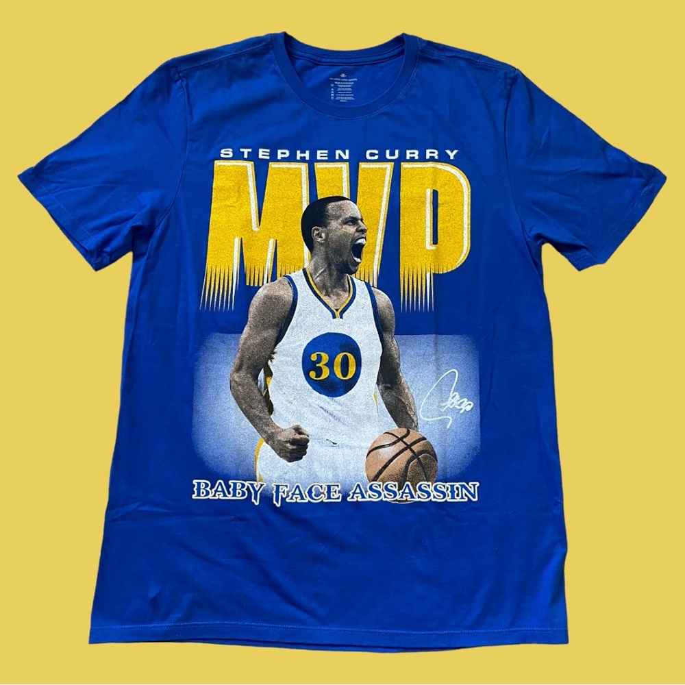 NBA Golden State Warriors Steph Curry No. 30 MVP Player Tee